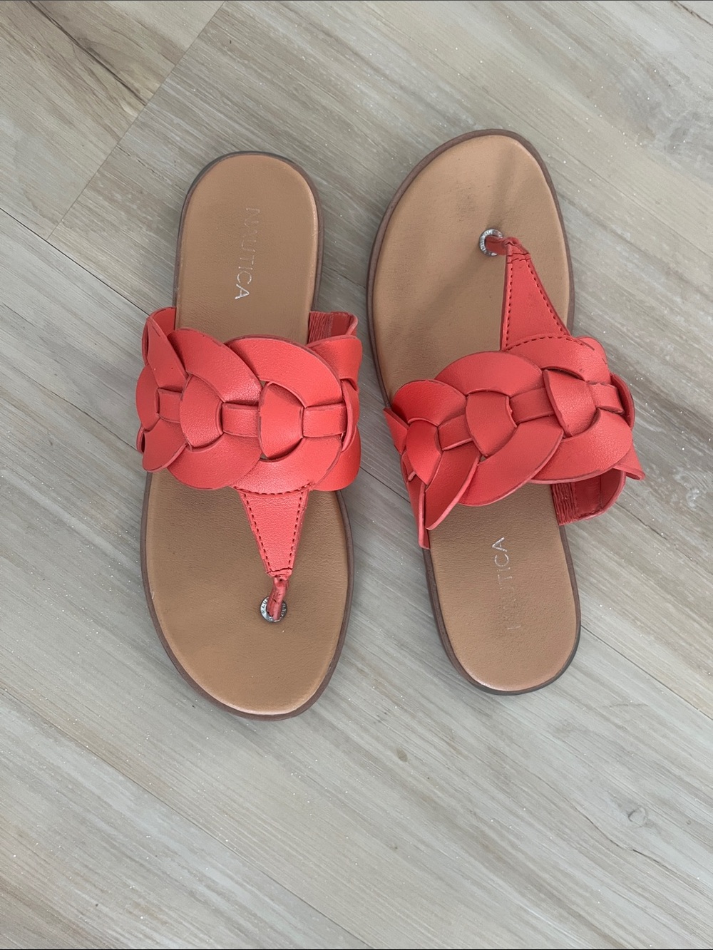 Nautica Women's Coral Braided Toe-Post Sandals